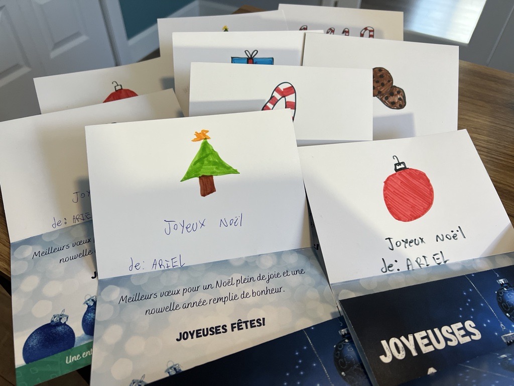 Ariel - cartes de Noël